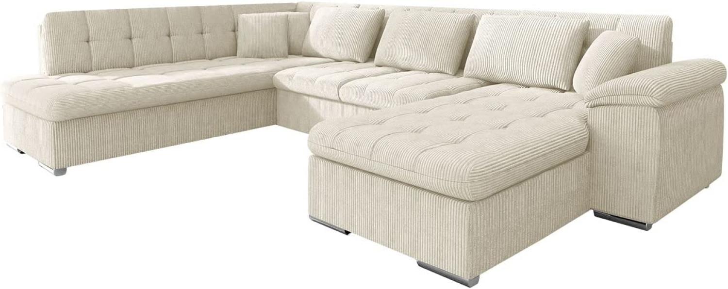 Ecksofa Niko Cord (Farbe: Poso 100, Seite: Rechts) Bild 1