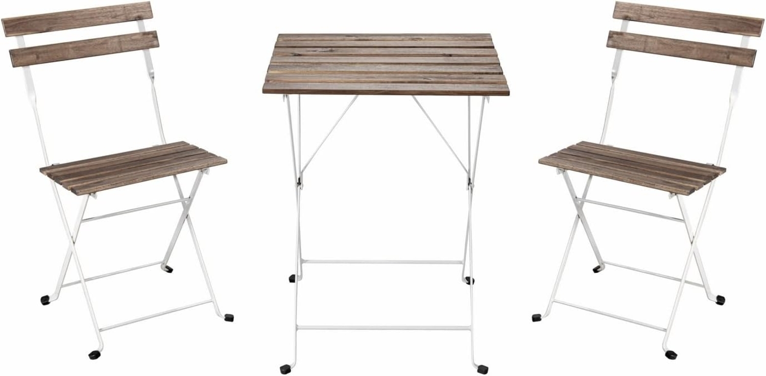 Brigros Bistro-Set, Weiß, Small Bild 1