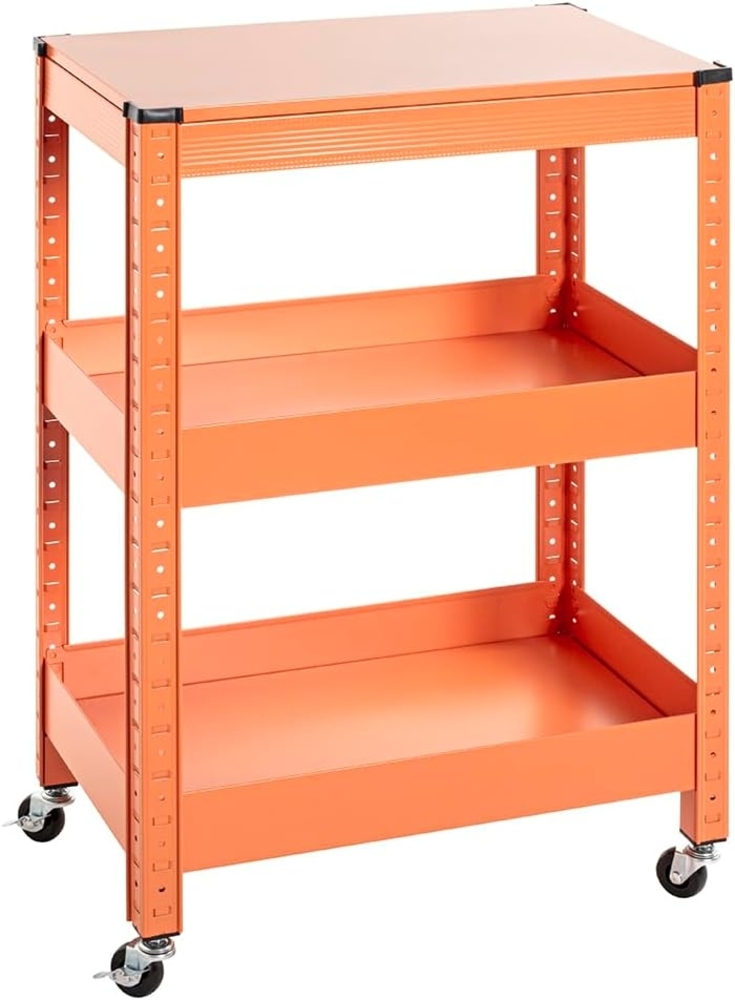 HAKU Möbel Servierwagen, orange, Metall - Maße: B 50 x H 75 x T 32 cm, Style: Modern Bild 1