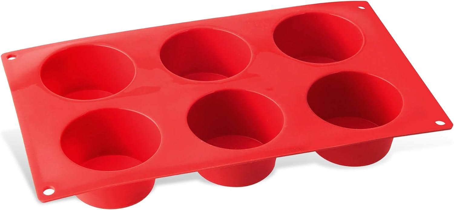 Dr. Oetker - Muffinform 6er Silikon Flexxibel Rot 1266 Muffinbackform Muffin Bild 1