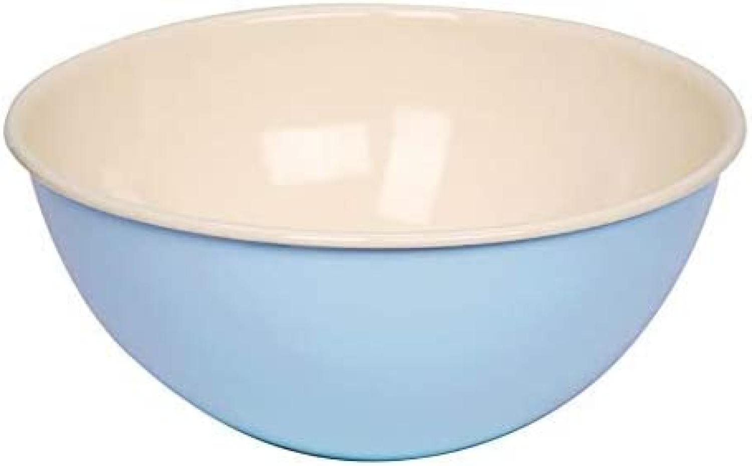 Riess Obstschüssel Emaille Salatschüssel | 30cm Blau Bild 1