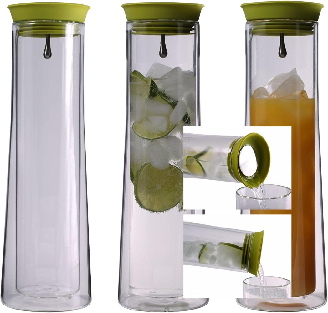 2x850 ml doppelwandige Wasserkaraffe, Automatik-Verschluss und 360 ° Ausgießfunktion Bild 1