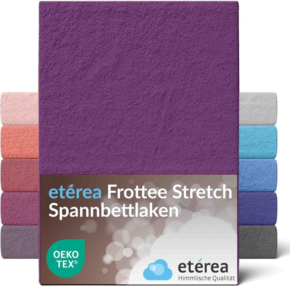 etérea Frottee Spannbettlaken 140x200 - 160x200 cm Pflaume Bild 1