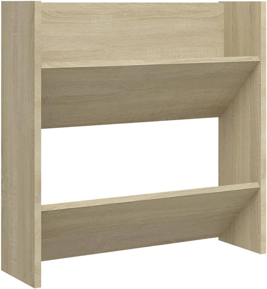 vidaXL Wand-Schuhschrank Sonoma-Eiche 60x18x60 cm Holzwerkstoff 806723 Bild 1