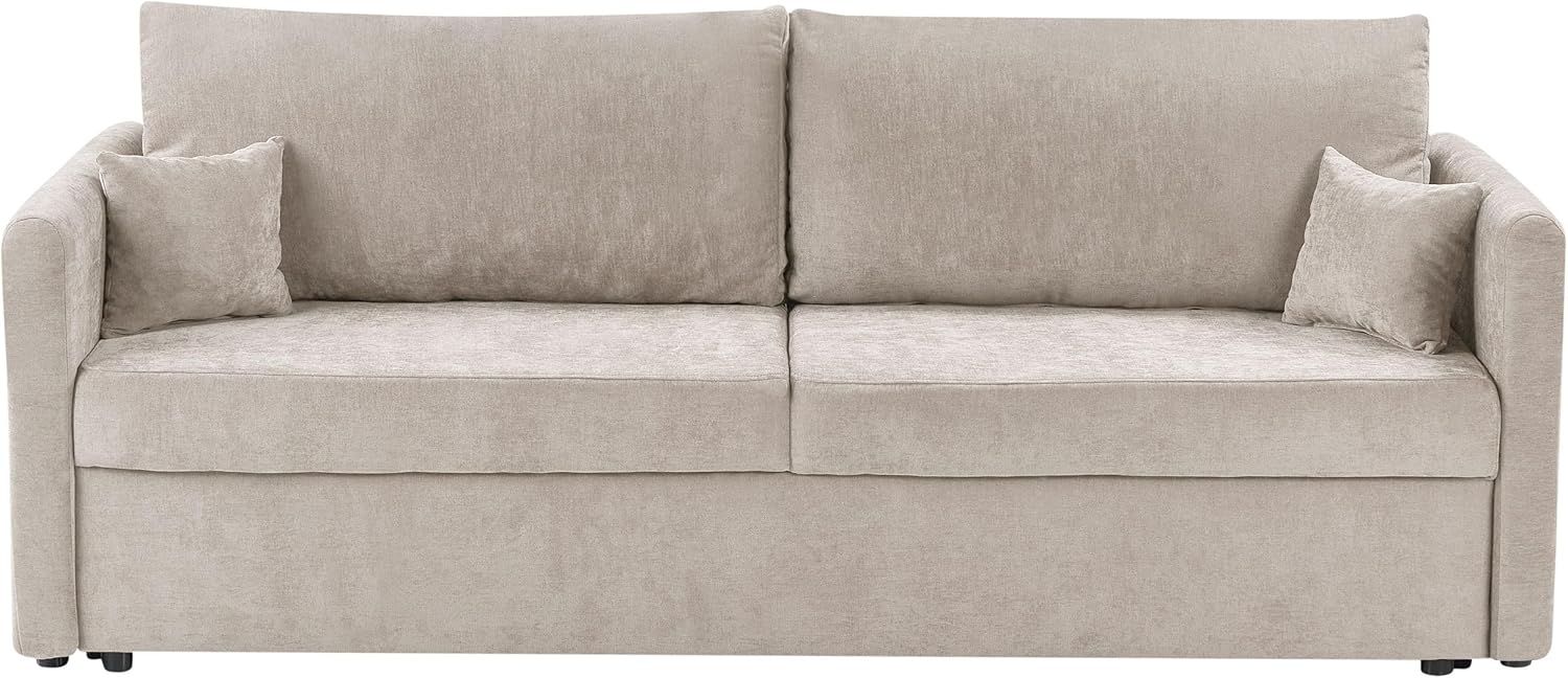 Schlafsofa BLEIK Helles Beige mit Stauraum Bild 1