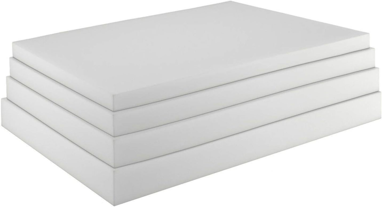 sunnypillow Schaumstoffplatte Schaumstoff Polster Zuschnitt - 120 x 200 x 10 cm RG 25/44 - Topper Matratzen Auflage in vielen Größen zur Auswahl Bild 1