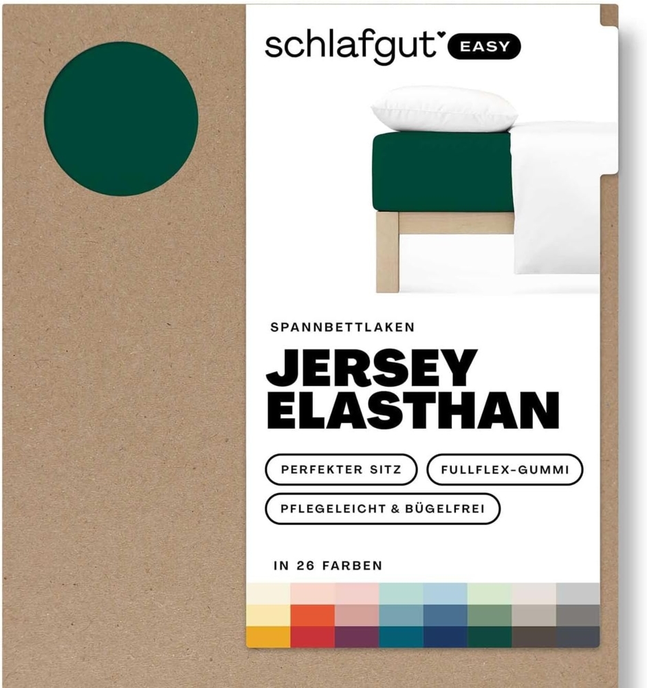 Schlafgut Spannbettlaken EASY Jersey Elasthan, Jersey, Gummizug: rundum, (1 Stück), MADE IN GREEN by OEKO-TEX® Bild 1