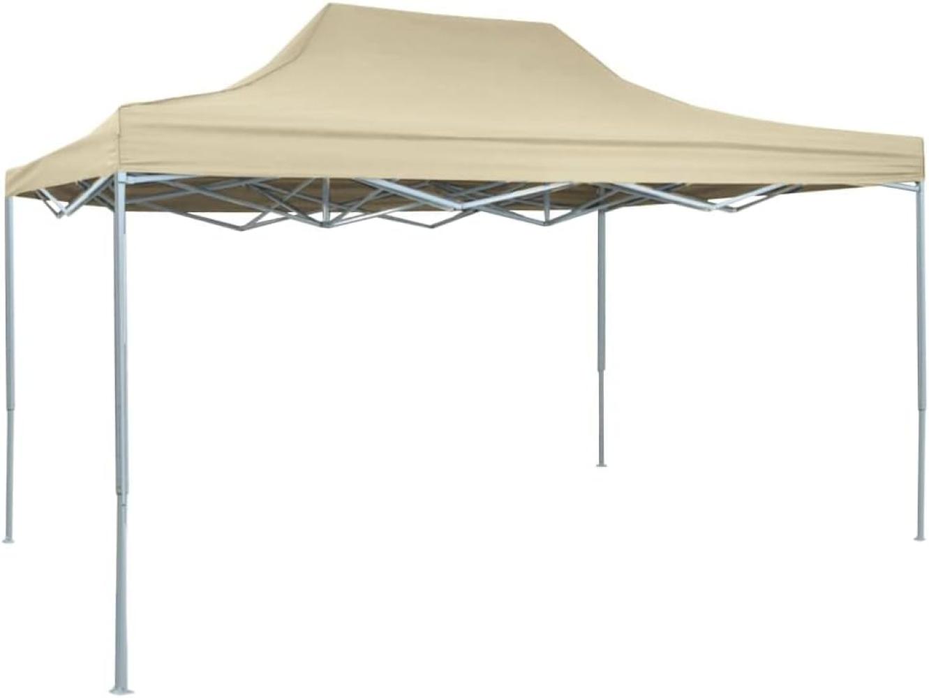 vidaXL Profi-Partyzelt Faltbar 3×4 m Stahl Creme 48892 Bild 1