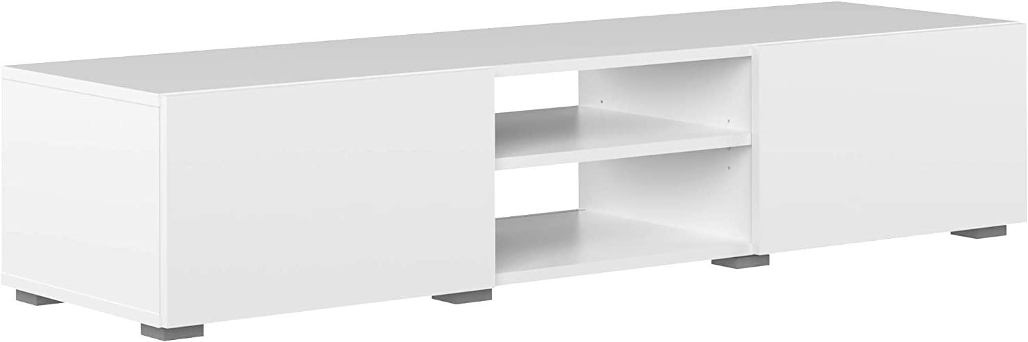 Amazon Marke - Movian Lijoki - TV-Board, 140 x 42 x 31 cm (L x T x H), Weiß Bild 1