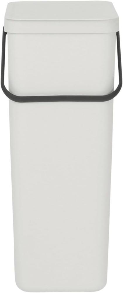 Brabantia 'Sort & Go' Abfallbehälter, Kunststoff, Light Grey, 40 Liter Bild 1