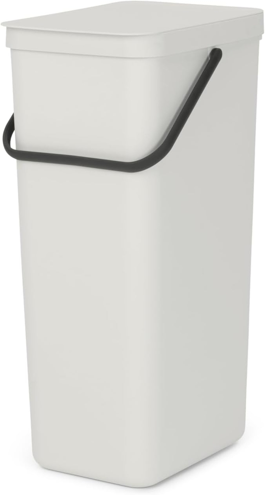 Brabantia 'Sort & Go' Abfallbehälter, Kunststoff, Light Grey, 40 Liter Bild 1