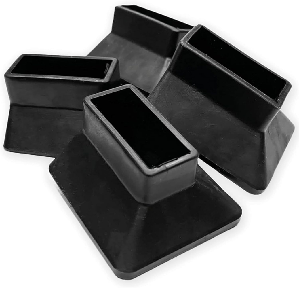 BOMI® Vario Lernturm Zubehör | 4 x Anti Rutsch Stehfüße in Schwarz | Zusätzliche Stabilität für Kinder Schemel von Bomi | Einfache Montage am Learning Tower Bild 1