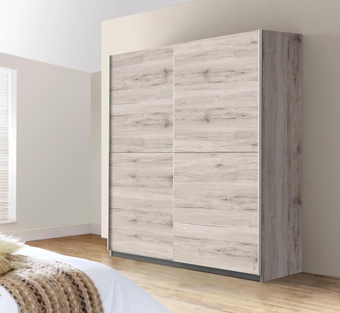 Forte Set: Kleiderschrank+Einlegeböden, Holzwerkstoff, Sandeiche, 170 x 190 Bild 1