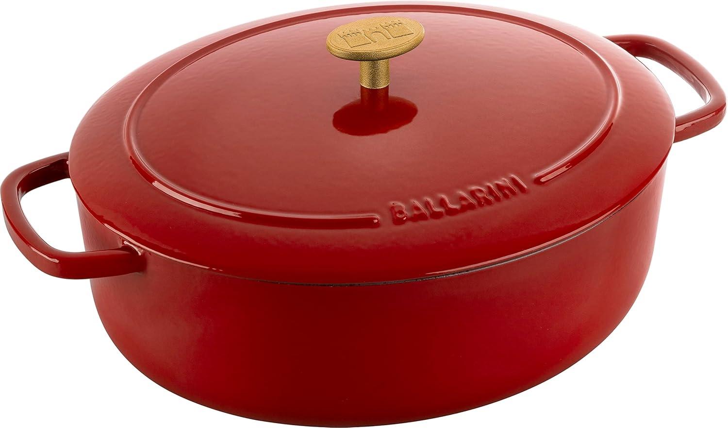 Ballarini 'Bellamonte' Cocotte, Gusseisentopf mit Deckel, Rot Oval 4.5 Bild 1