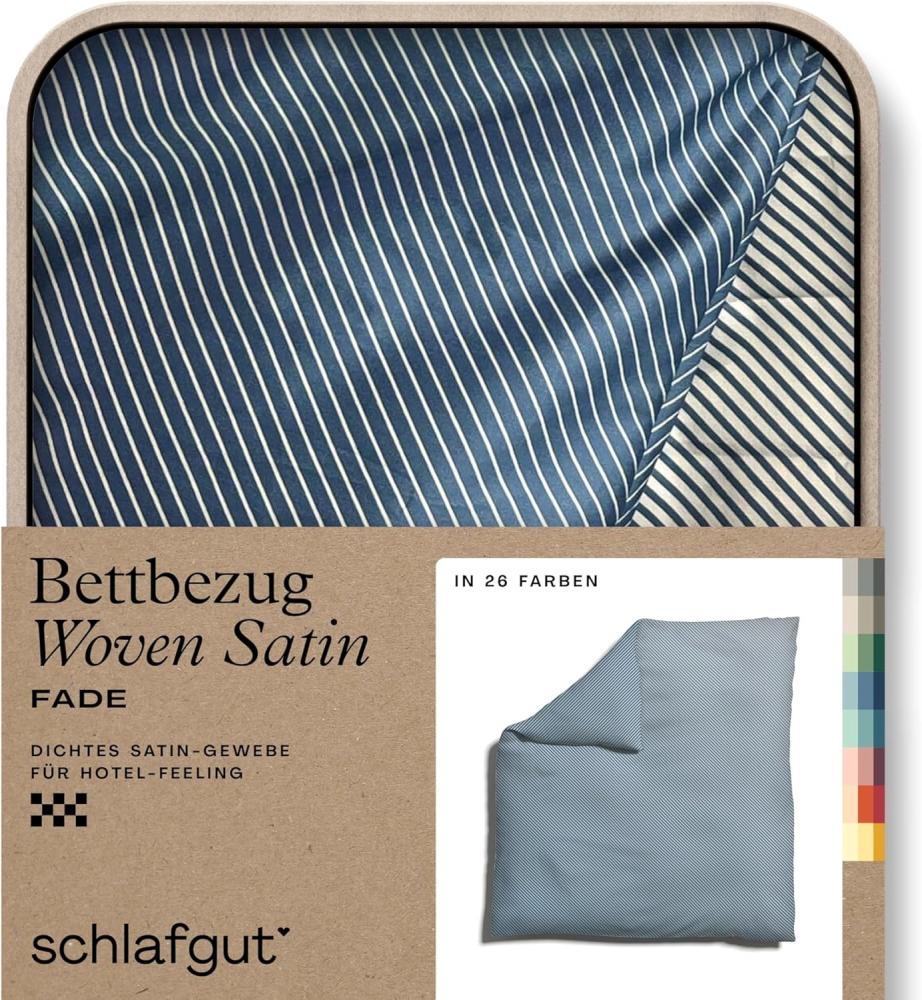 Schlafgut Woven Fade Bettwäsche|Bettbezug einzeln 200x200 cm| grey-light-blue-mid Bild 1