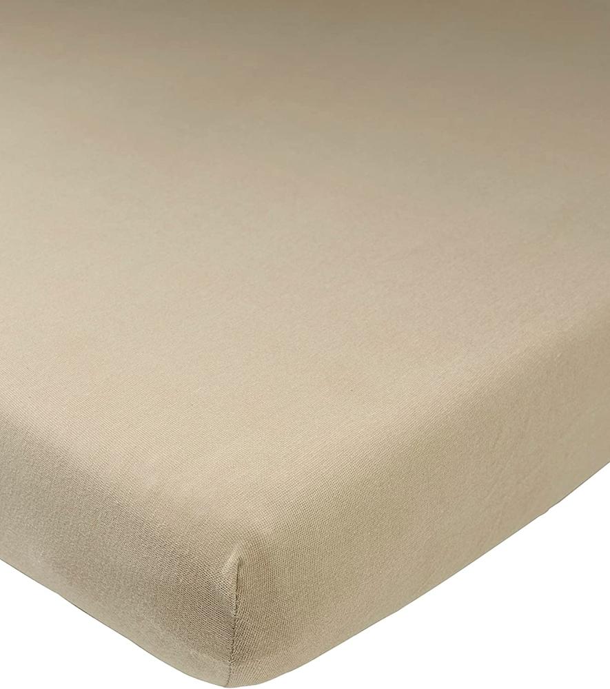 Meyco Jersey Spannbetttuch 50 x 90 cm Taupe Taupe Bild 1