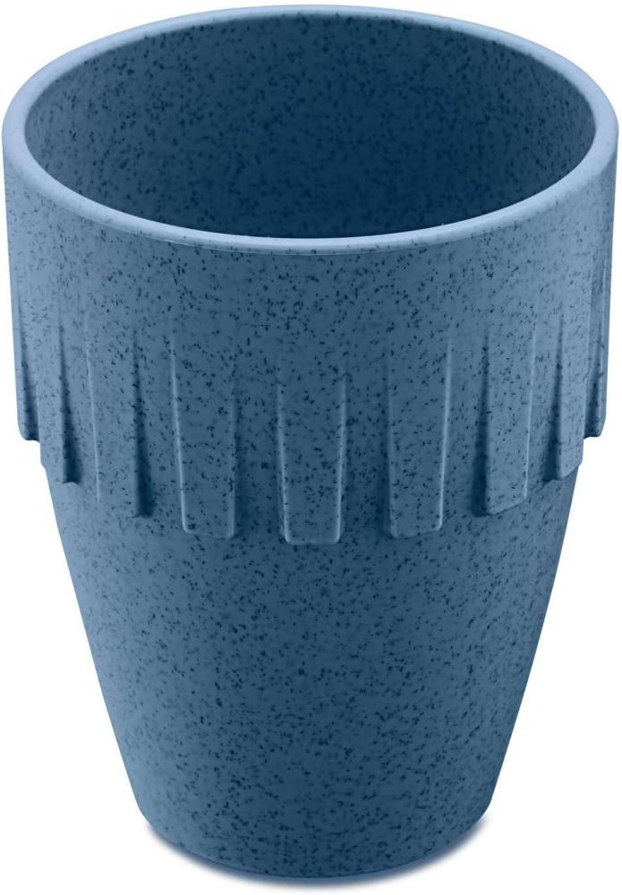 Koziol Becher Cappuccino Connect, Kaffeebecher, Tasse, Kaffeetasse, Thermoplastischer Kunststoff, Organic Deep Blue, 300 ml, 4080675 Bild 1