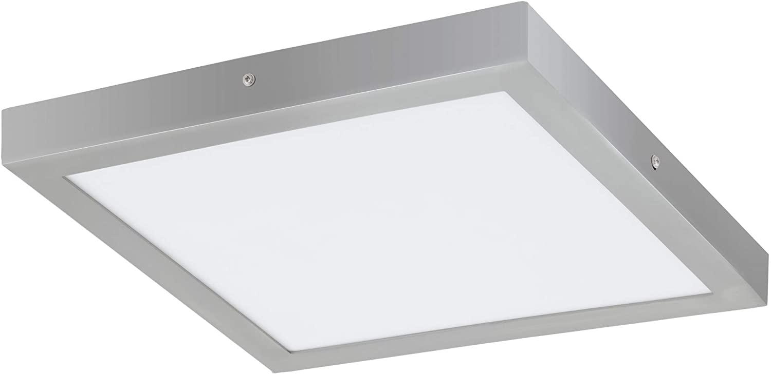 Eglo 97269 LED Aufbauleuchte FUEVA 1 silber weiß L:40cm B:40cm H:3cm 4000K Bild 1