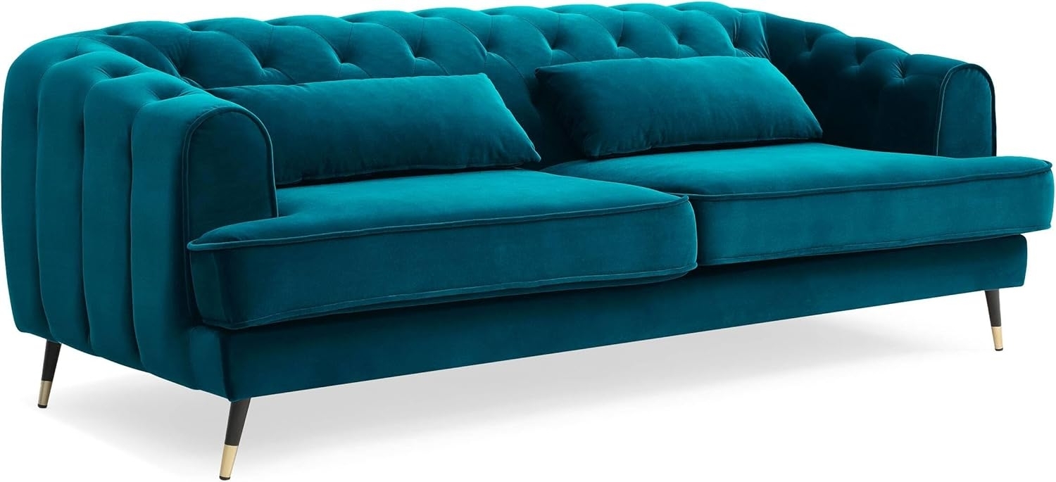 Menzzo Sofa, Blau Grün, L198 x T86 x H71 cm Bild 1