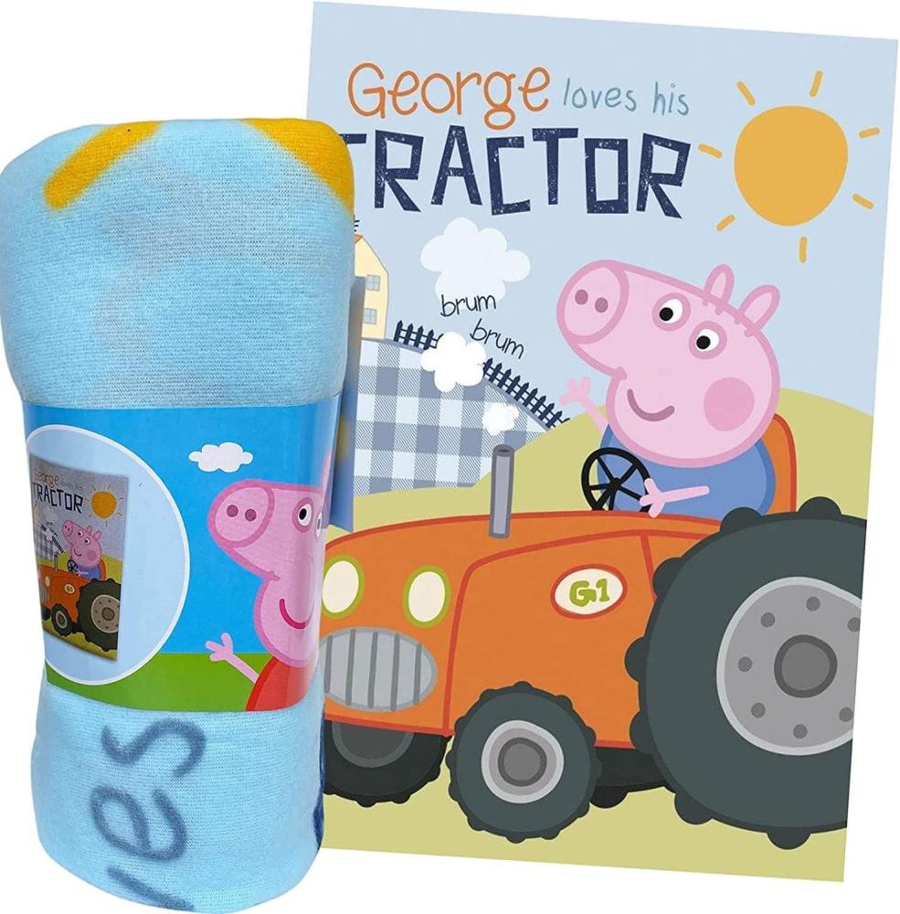 Peppa Pig Wutz George Fleecedecke Schmusedecke Kuscheldecke 100 x 140 cm Bild 1