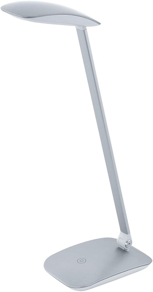 Eglo 95694 LED Tischleuchte Cajero Kunststoff silber 4,5W L:15cm H:50cm mit Dimmer (Touchdimmer) Bild 1