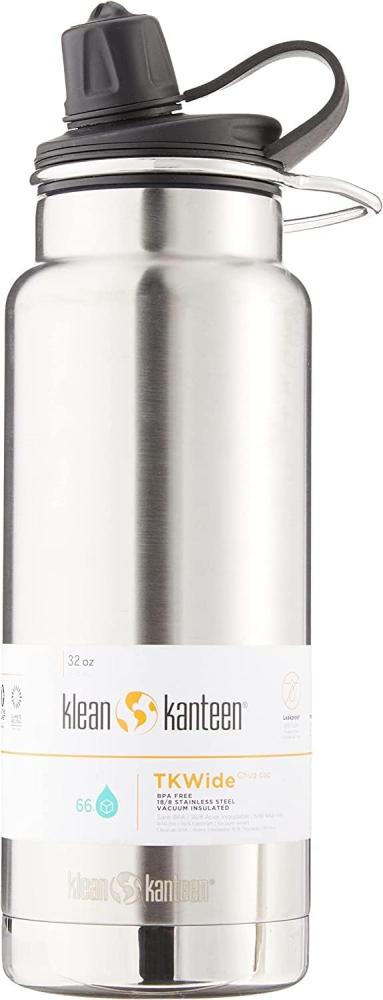 Klean Kanteen Tourist Thermoskanne TKWide Chug Cap 0 95 l Silber Bild 1