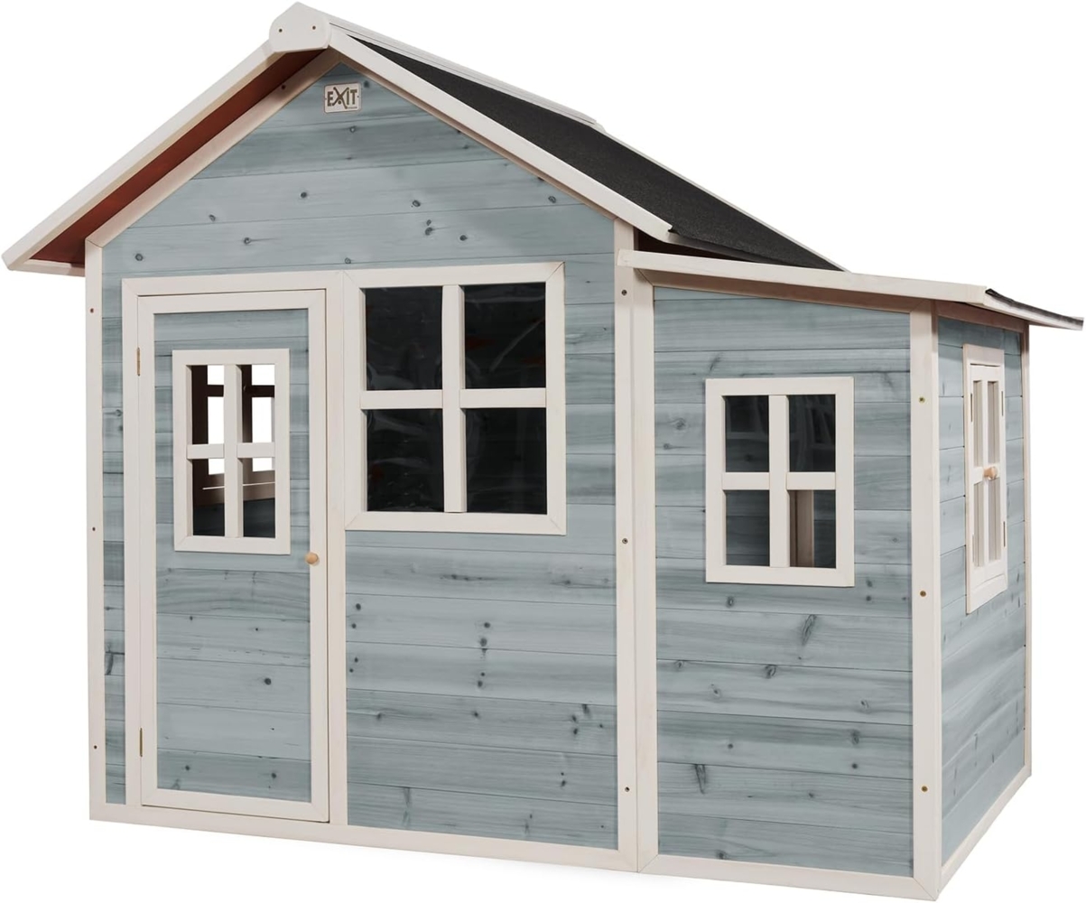 Exit Holz Spielhaus Loft 150 | Blau | 188 x 149 x 159 cm Bild 1