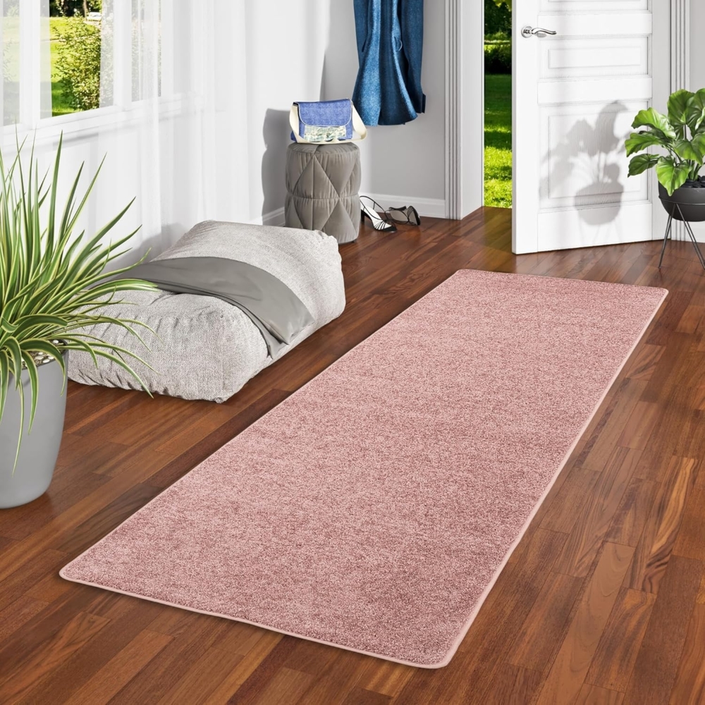 Snapstyle Läufer Hochflor Velours Läufer Teppich Luna, Rechteckig, Höhe: 16 mm Bild 1