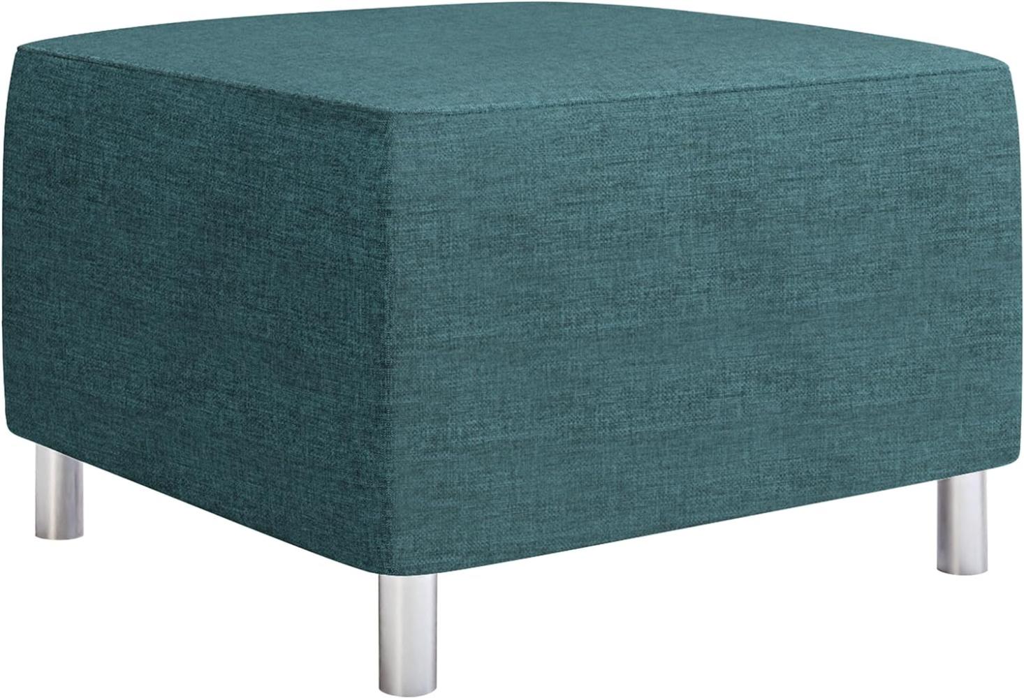 Mirjan24 Moderner Polsterhocker Dover, Sitzhocker Hocker Sitzbank Fußbank Pouf Farbauswahl (Lux 30) Bild 1