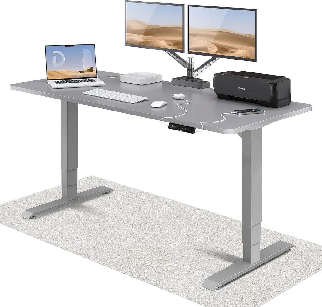 Höhenverstellbarer Schreibtisch (180 x 80 cm) - Schreibtisch Höhenverstellbar Elektrisch mit Flüsterleisem Dual-Motor & Touchscreen - Hohe Tragfähigkeit - Stehtisch von Desktronic Bild 1