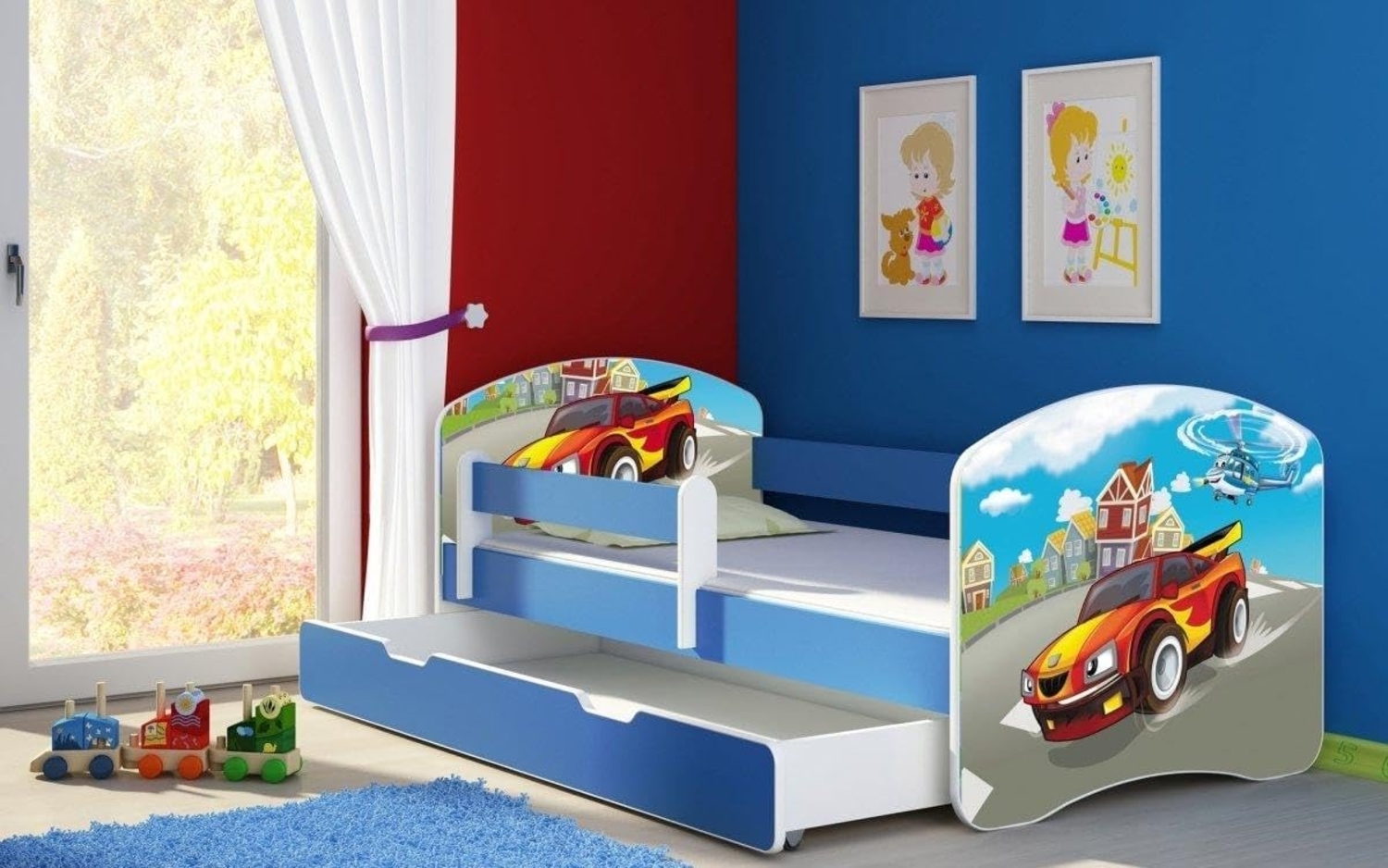 Kinderbett Dream mit verschiedenen Motiven 140x70 Racing Bild 1