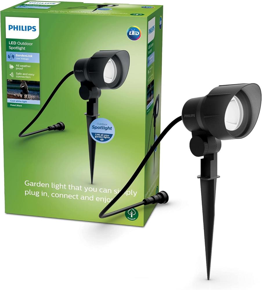 Philips GardenLink Außenspot, Erweiterung, 4000K, 1x6W, Schwarz Bild 1