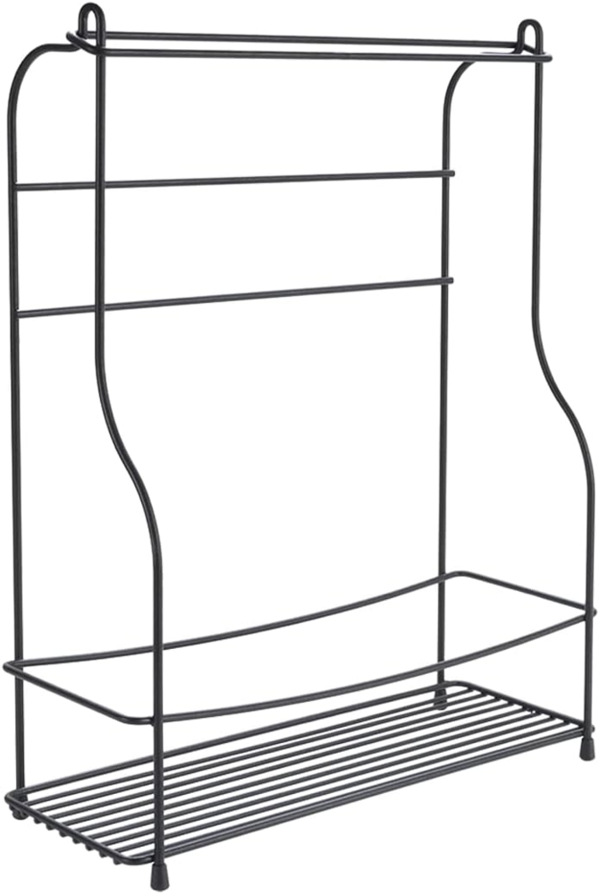 METALTEX 360855000 Balsamico-Roll Lava Gewürzregal Rollenhalter 35 x 12 x 37 cm, TouchTherm, matt schwarz Bild 1