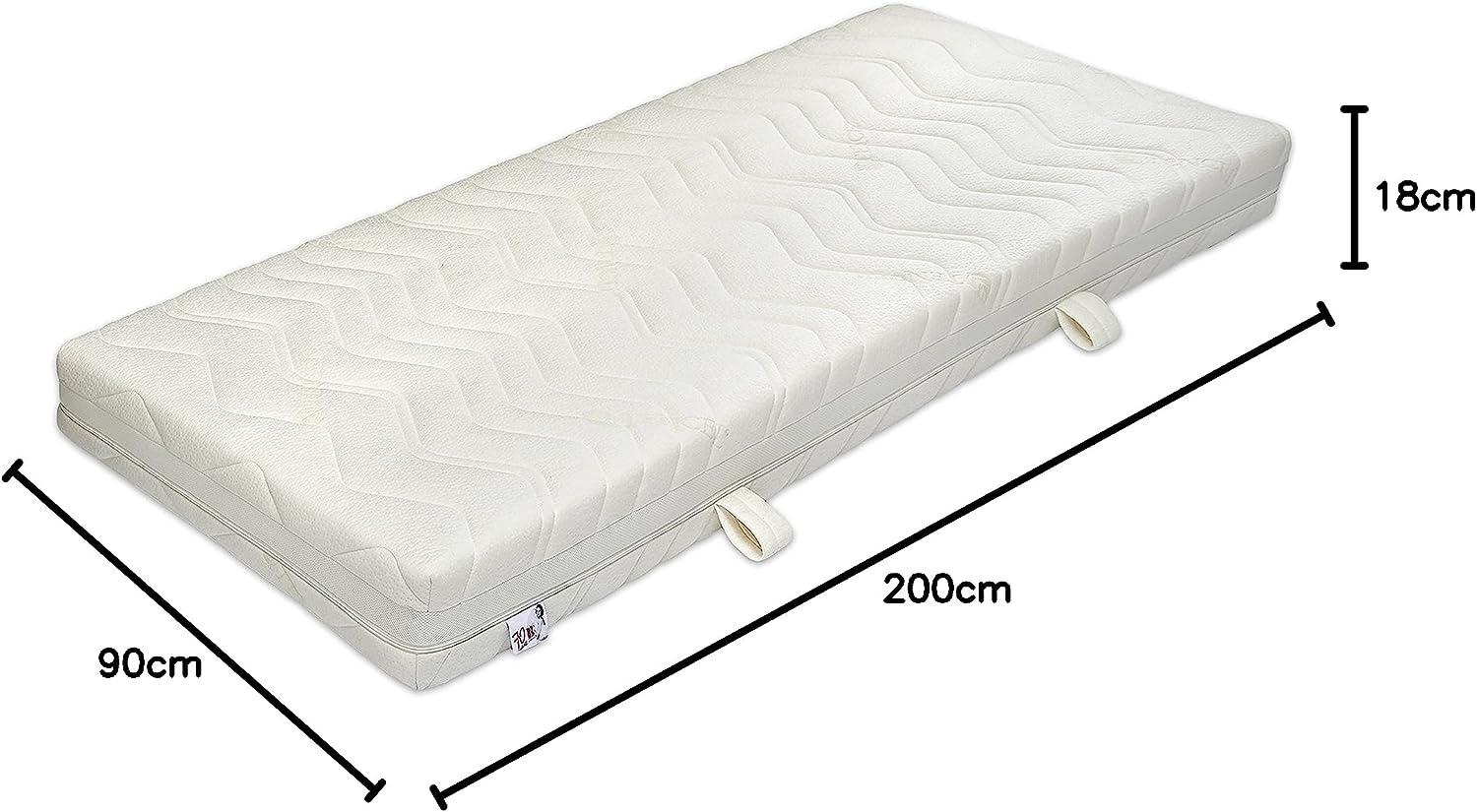 Badenia Bettcomfort 7-Zonen Kaltschaummatratze, Jubiläumsmodell 70 Jahre, Härtegrad 2, 90x200 cm, weiß Bild 1