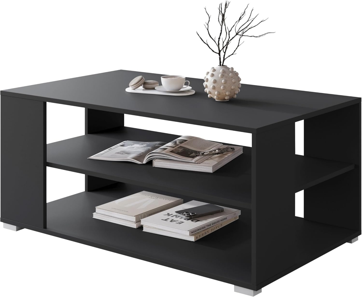 Couchtisch Neskir I S01 (Farbe: Schwarzer Graphit) Bild 1
