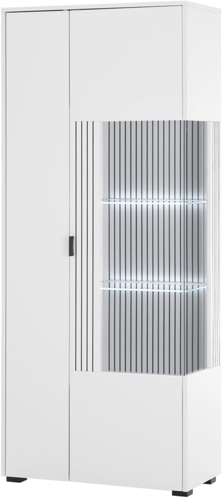 Vitrine Merced in weiß matt 75 x 180 cm Bild 1