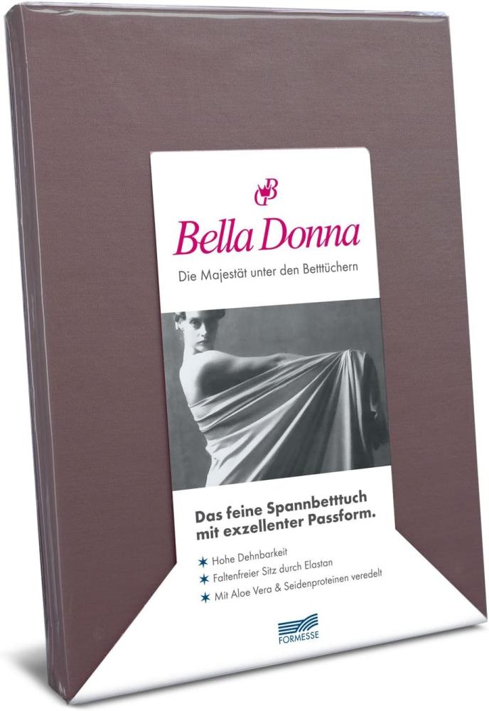 Formesse Bella-Donna Jersey Spannbettlaken|120x200 - 130x220 cm| platin Bild 1