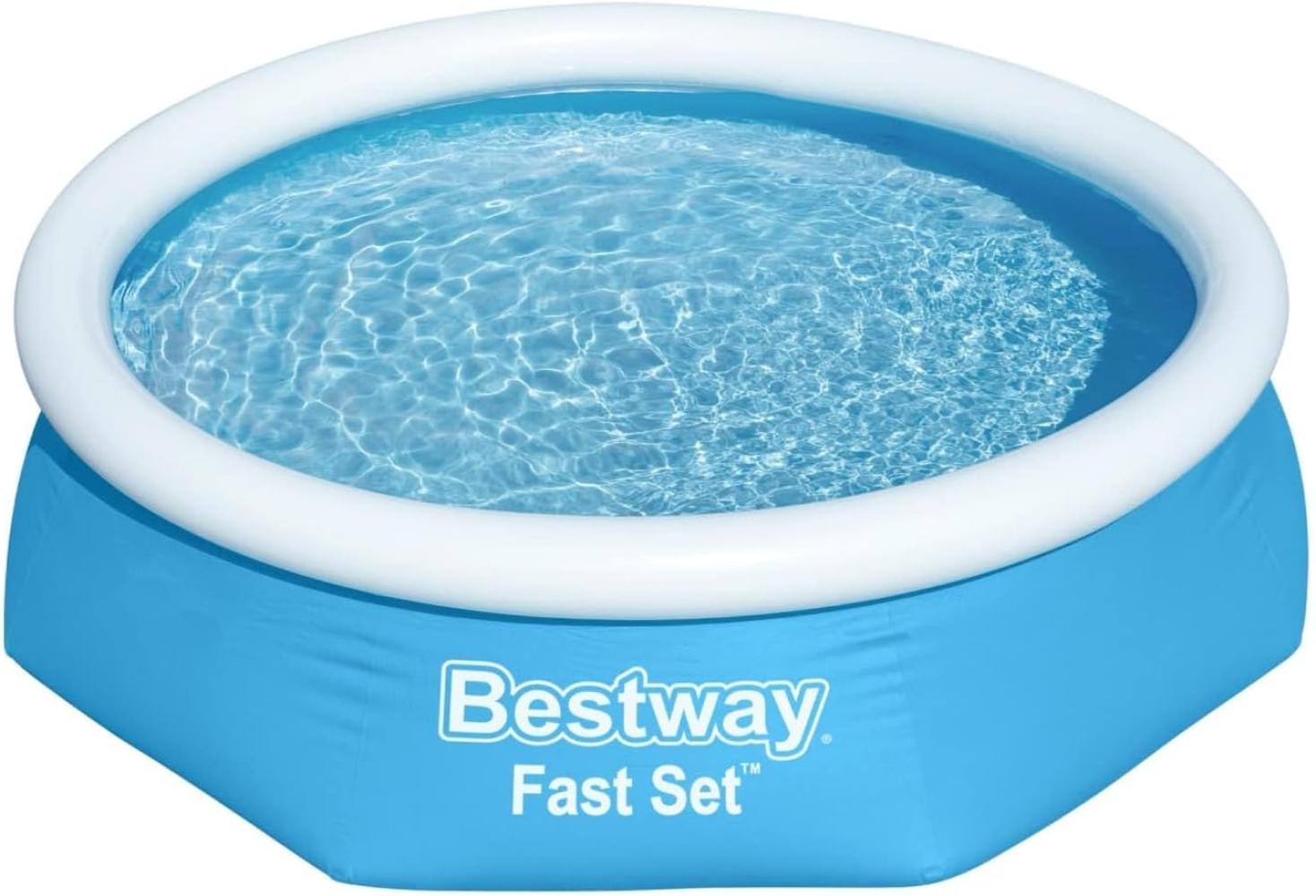 Bestway Fast Set Aufblasbarer Swimmingpool Rund 244x66 cm 57265 91627 Bild 1