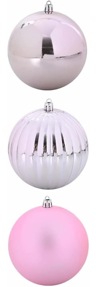 vidaXL Weihnachtskugel-Set 3 pcs Rosa Kunststoff 42018864 Bild 1