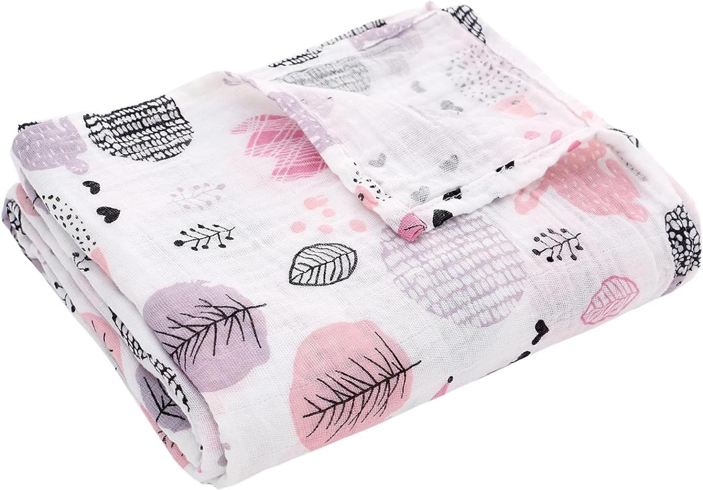 Musselin Babydecke Kuscheldecke Sommer Baumwolle Baby Mädchen Junge einlagig 100x140 cm Bild 1