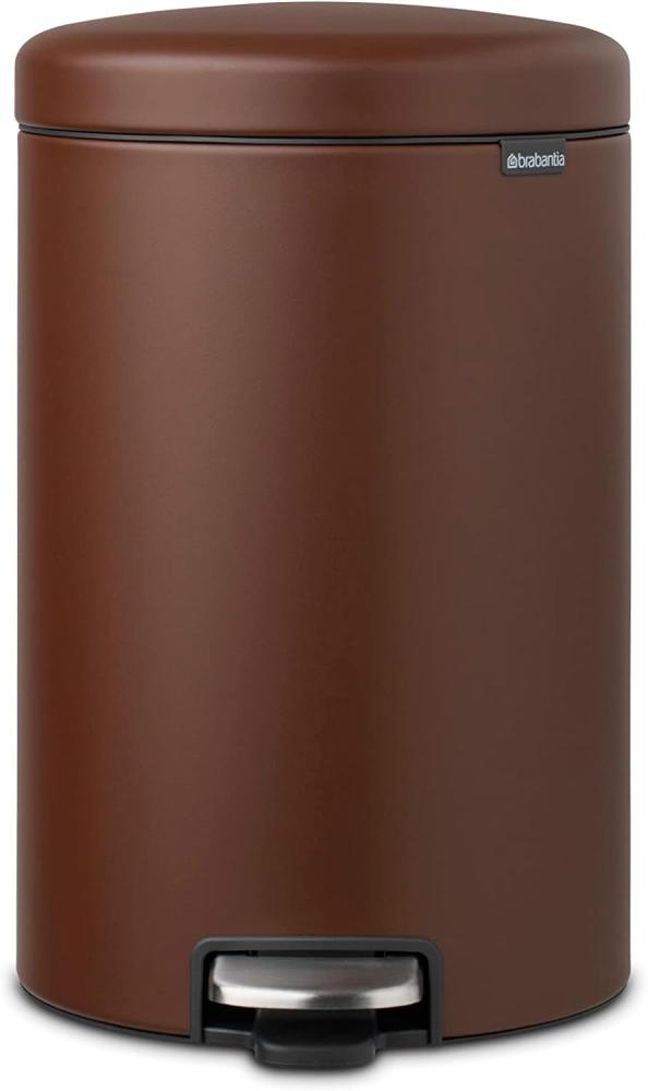 Brabantia 'NewIcon' Treteimer, Mineral Cosy Brown, 20 Liter Bild 1