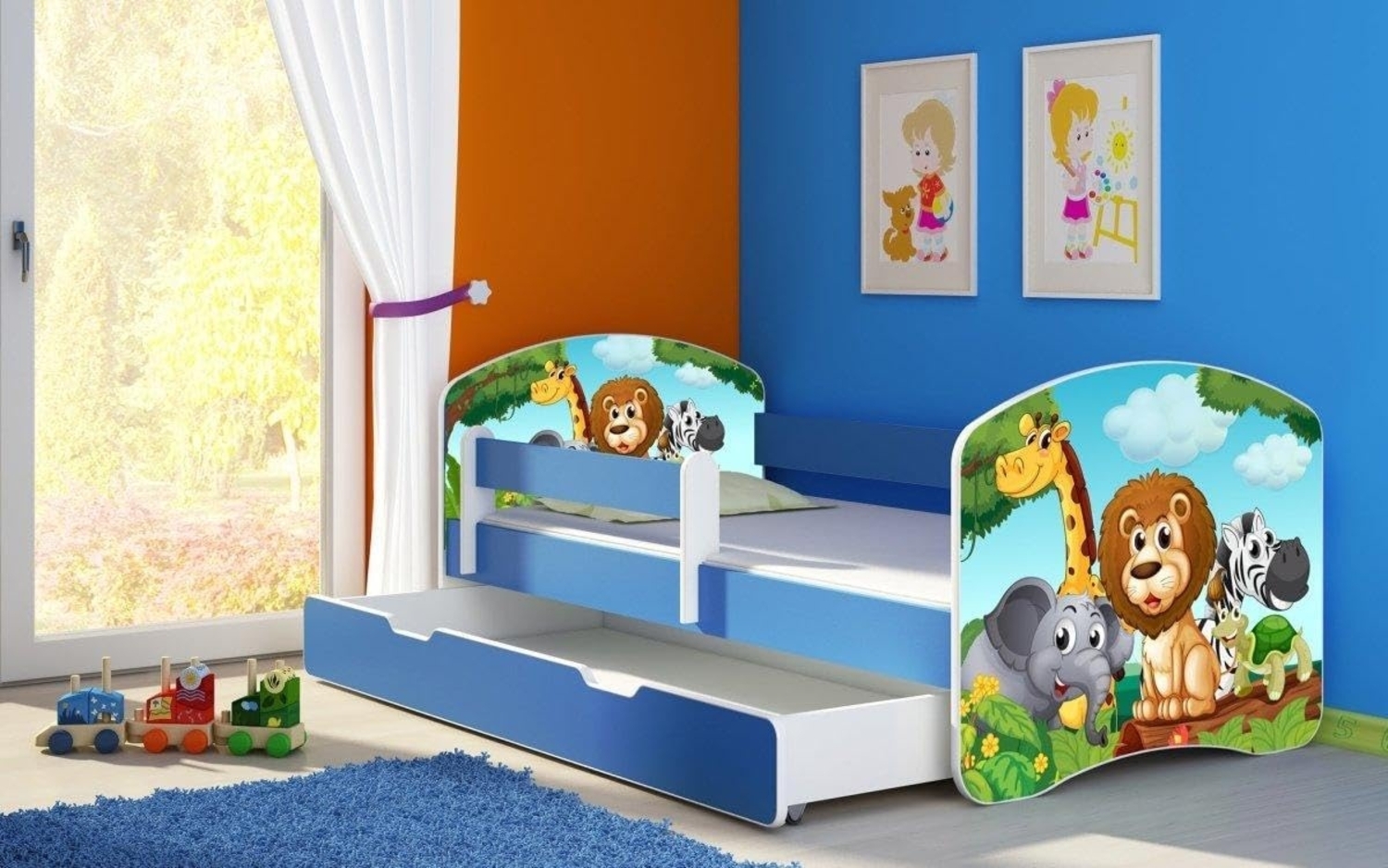 Kinderbett Dream mit verschiedenen Motiven 140x70 Jungle Bild 1