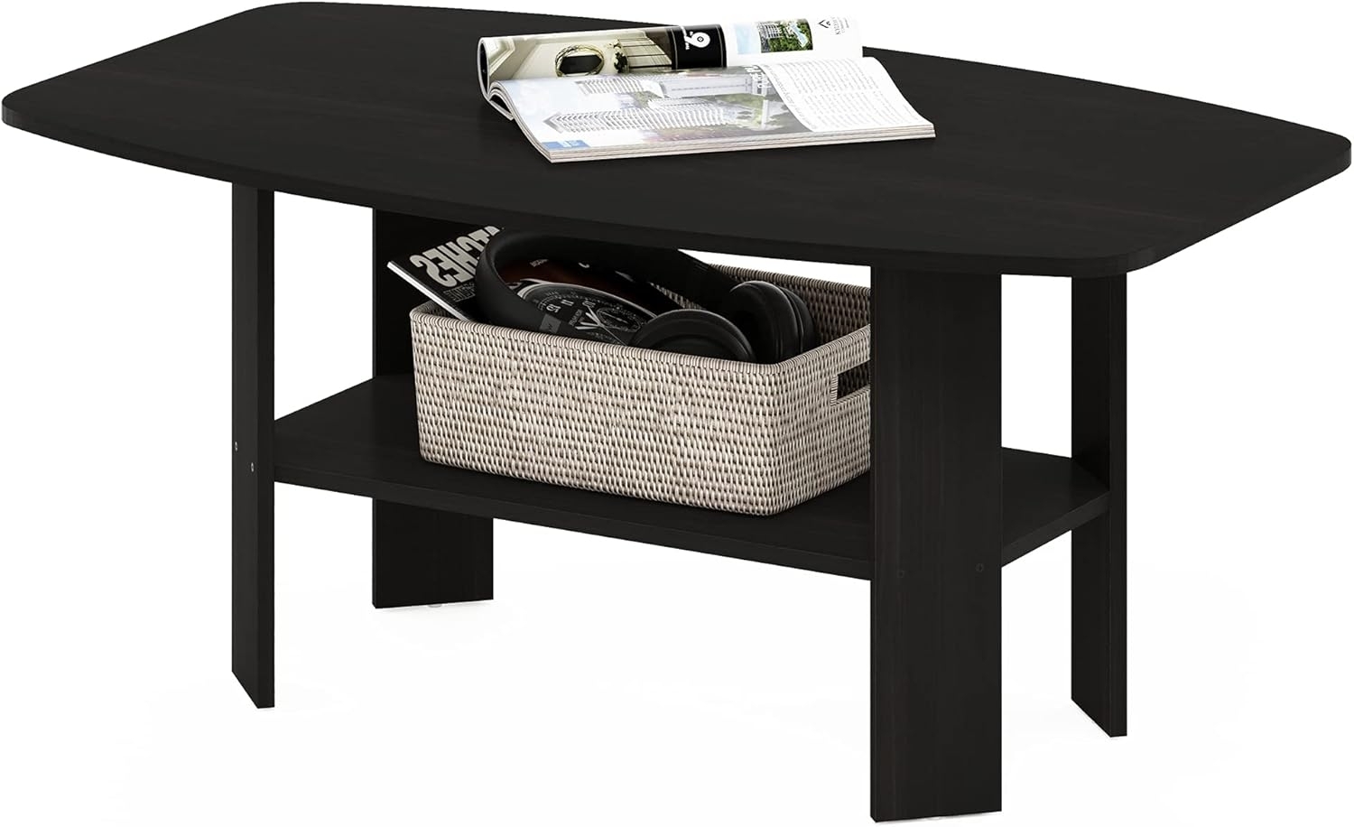 Furinno Simple Design Couchtisch, Espresso Bild 1