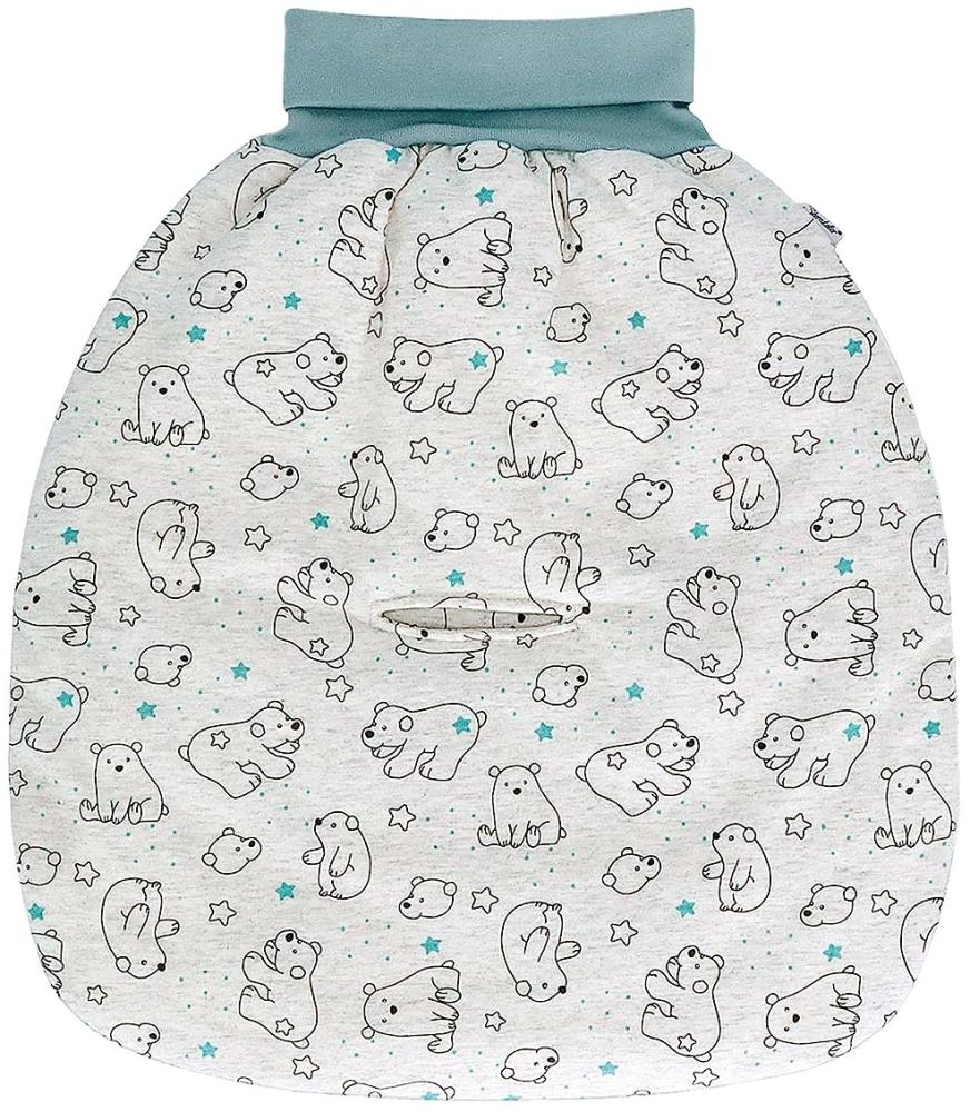 Sterntaler Baby Unisex Strampelnest Baby Strampelnest wattiert Eisbär Elia - Stramplenest, Puckschlafsack, Baby-Schlafsack - braun Bild 1