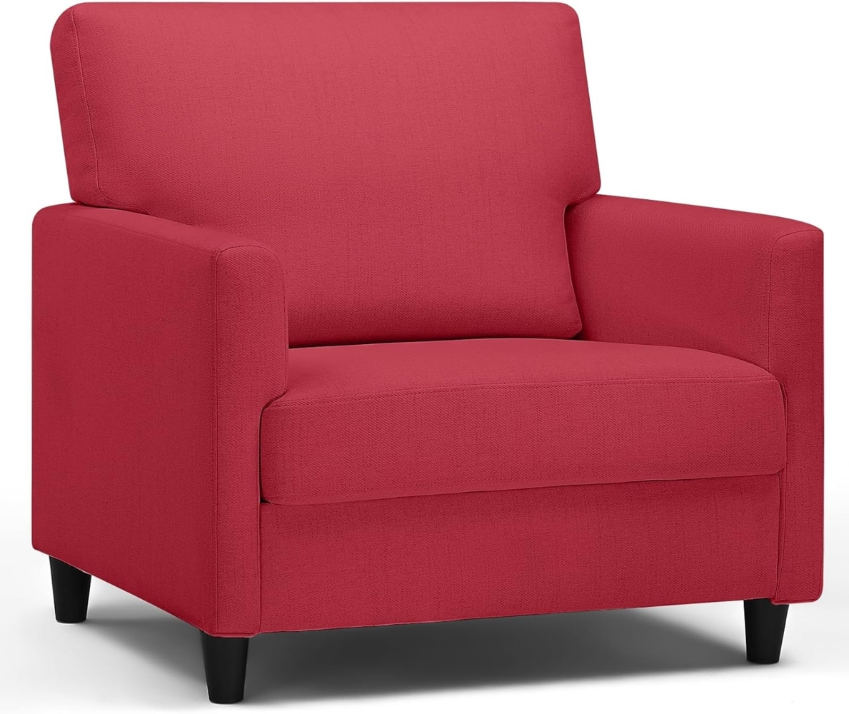 COMHOMA Relaxsessel Fernsehsessel TV-Sessel Loungesessel Wohnzimmer Einzelsofa, mit Weicher Memory-Schaum Leinenbezug Bild 1