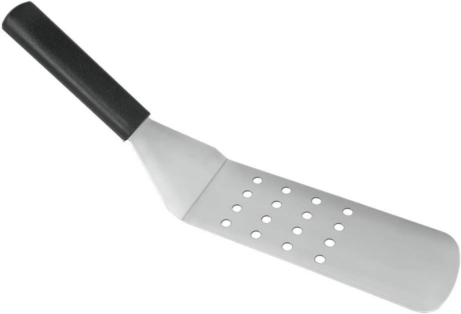 Metaltex 'Plancha' Grillwender, gelocht, Inox silber / Polypropylen schwarz, 35 cm Bild 1