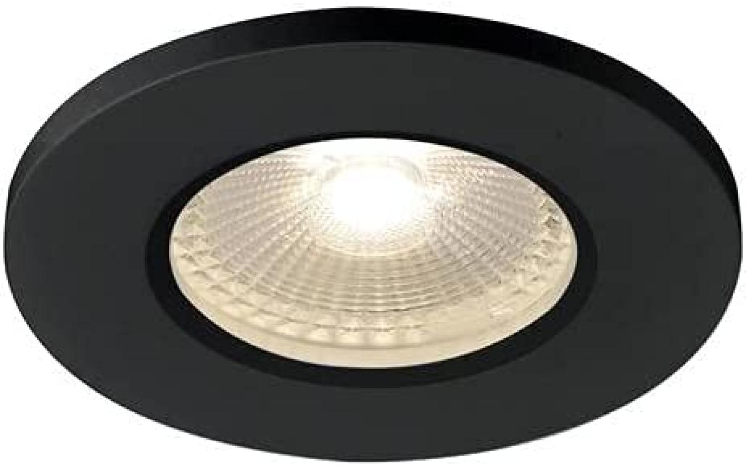 SLV No. 1001015 KAMUELA ECO LED Fire-rated Deckeneinbauleuchte schwarz 3000K 38° IP65 Bild 1