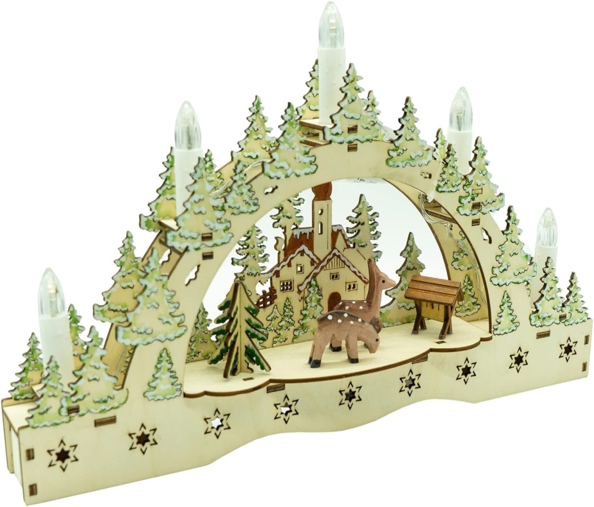 Noor Futterkrippe LED Schwibbogen Bild 1