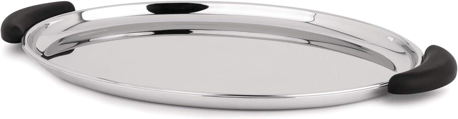 Alessi ''Bombé'' Tablett oval aus Edelstahl 18-10 Bild 1