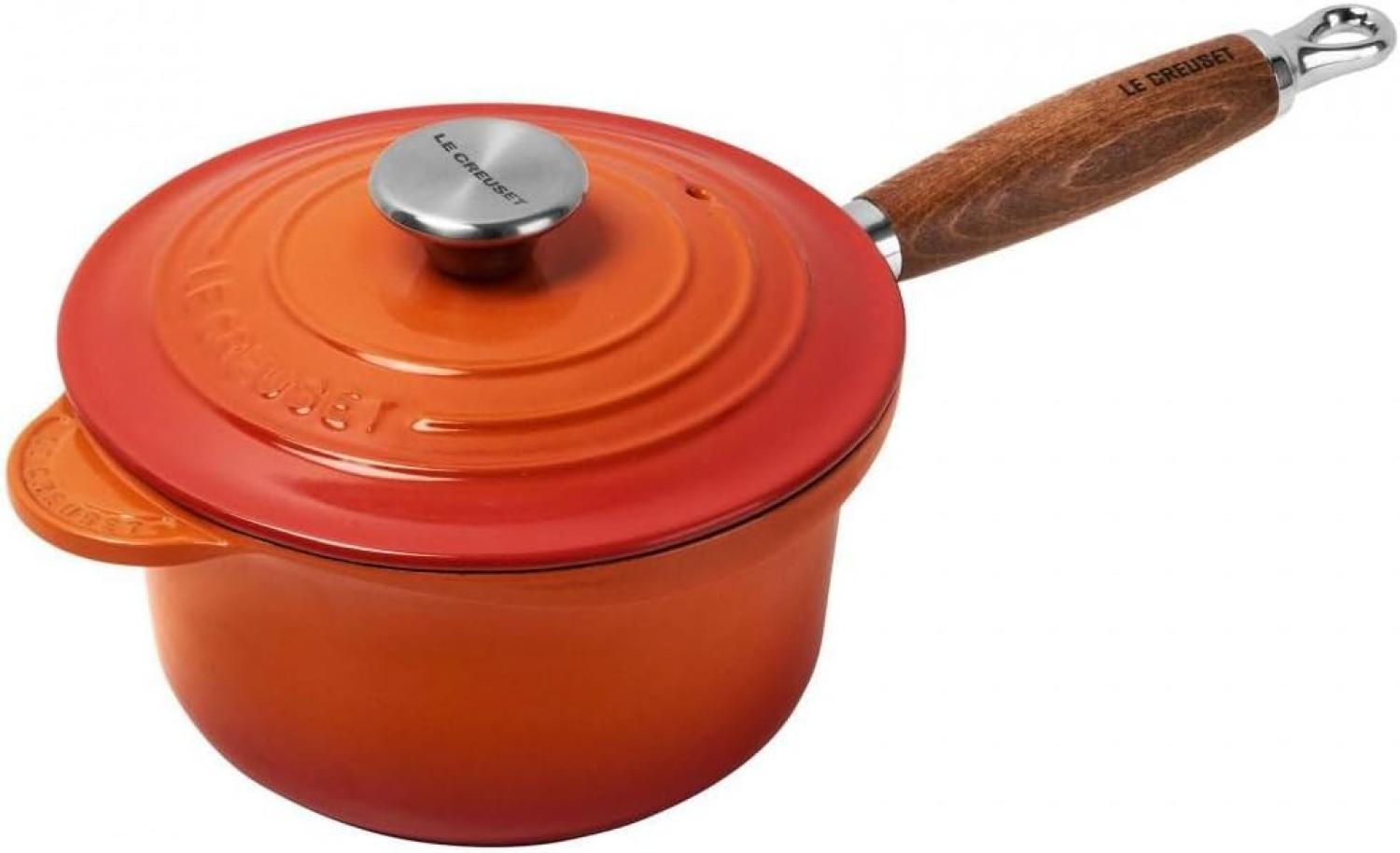 Le Creuset Profitopf mit Holzgriff 18 cm Ofenrot - 10 bis 18 cm - Orange Bild 1